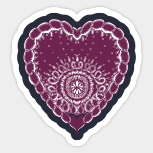 Boho Heart Sticker